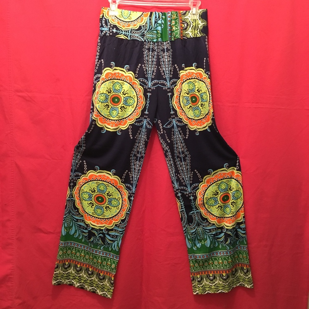 Wide leg retro pants